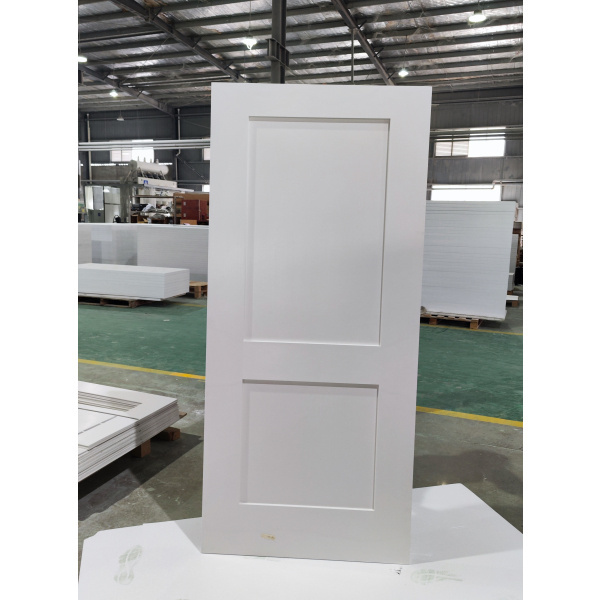 Exterior Two panel white primer Prehung Fiberglass Door with Sidelite for Villa