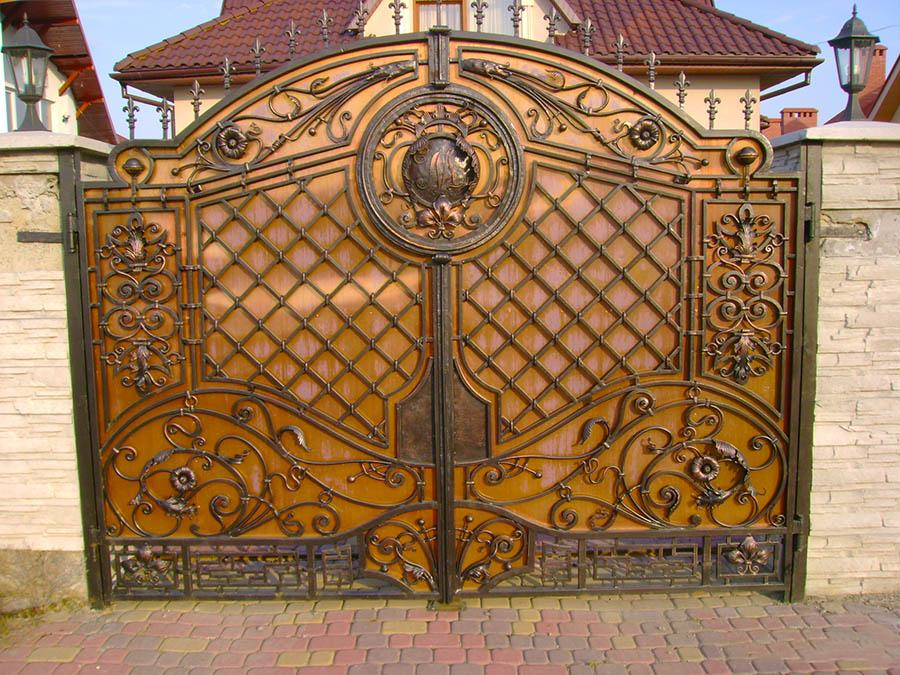 CBMmart Villa Luxury Custom Security Entrance Swinging Driveway Gates Wrought Iron Main Gate Design