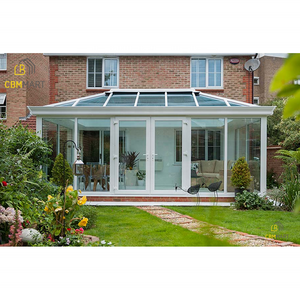 CBMmart White Full Height Edwardian Conservatory Skylight Glass Roof Frame Structure Sunroom Double Glazed Room