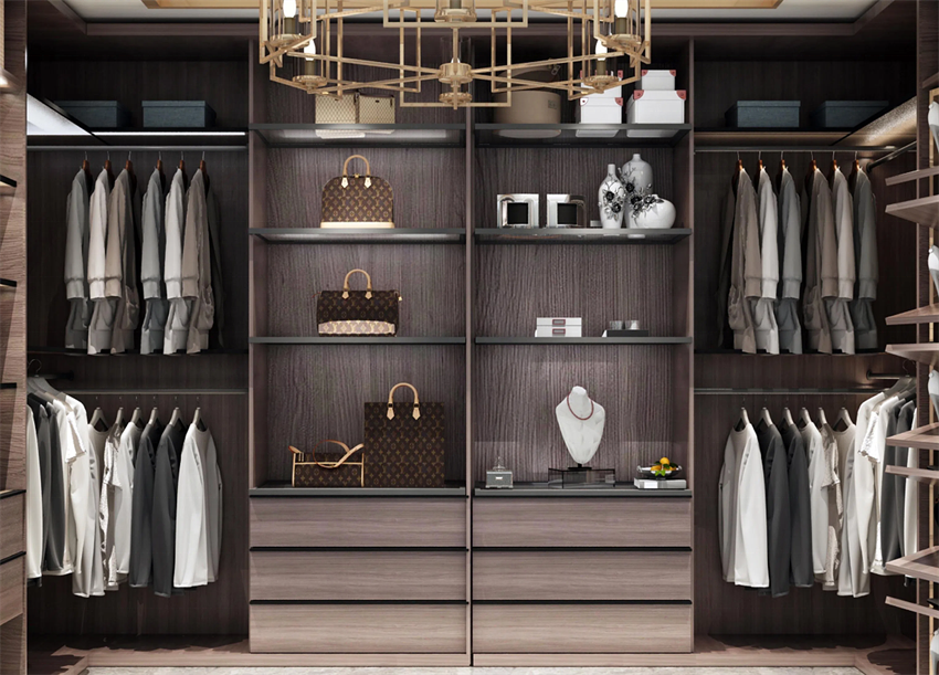 CBMmart Modern Bedroom Built in Wardrobe Closet Wardrobe Accessories Walk-in Closet