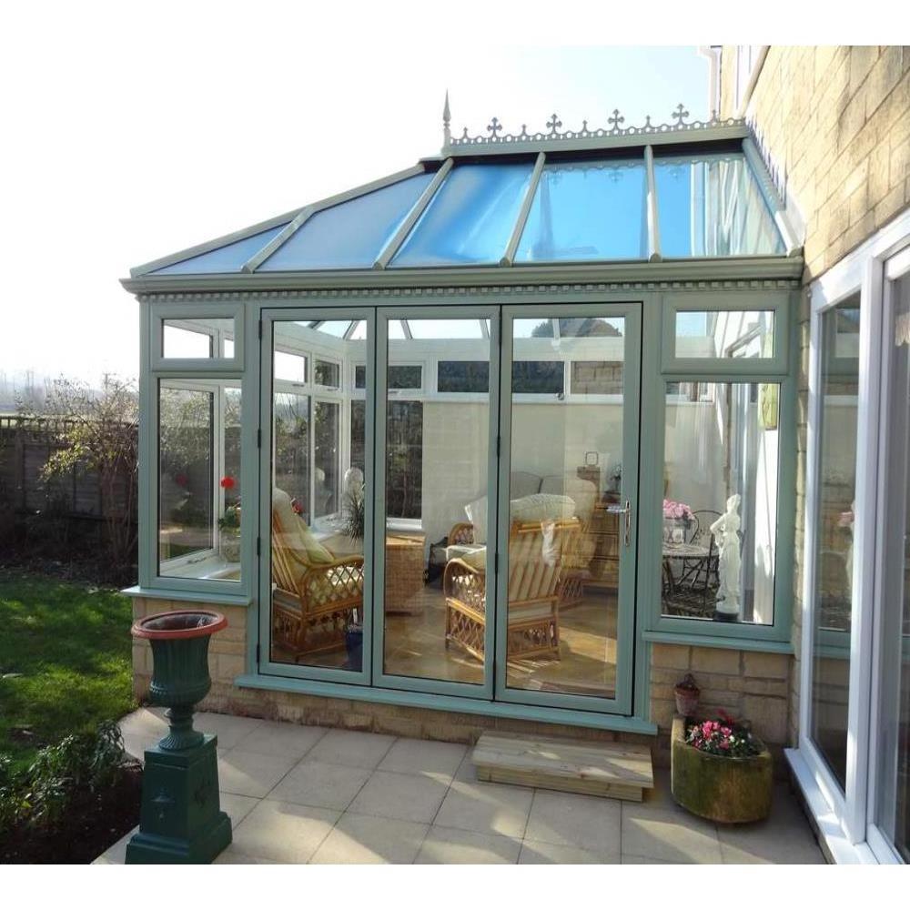 China factory customized  outdoor glass room for garden glass house sun rooms with aluminum frame