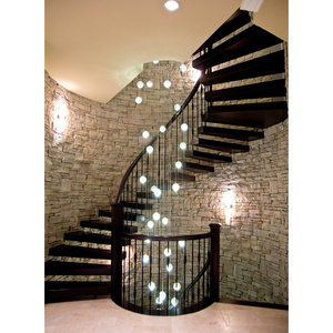 CBMmart Led Light Spiral Staircase Kit Prices Outdoor Indoor Stairs Black Color Wrought Iron Staircase Design