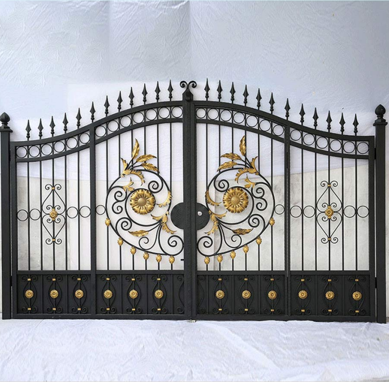 CBMmart Large Entrance Security Durable Quality Front Door Luxury Modern Design Wrought Iron Antique Entry Door With Low Price