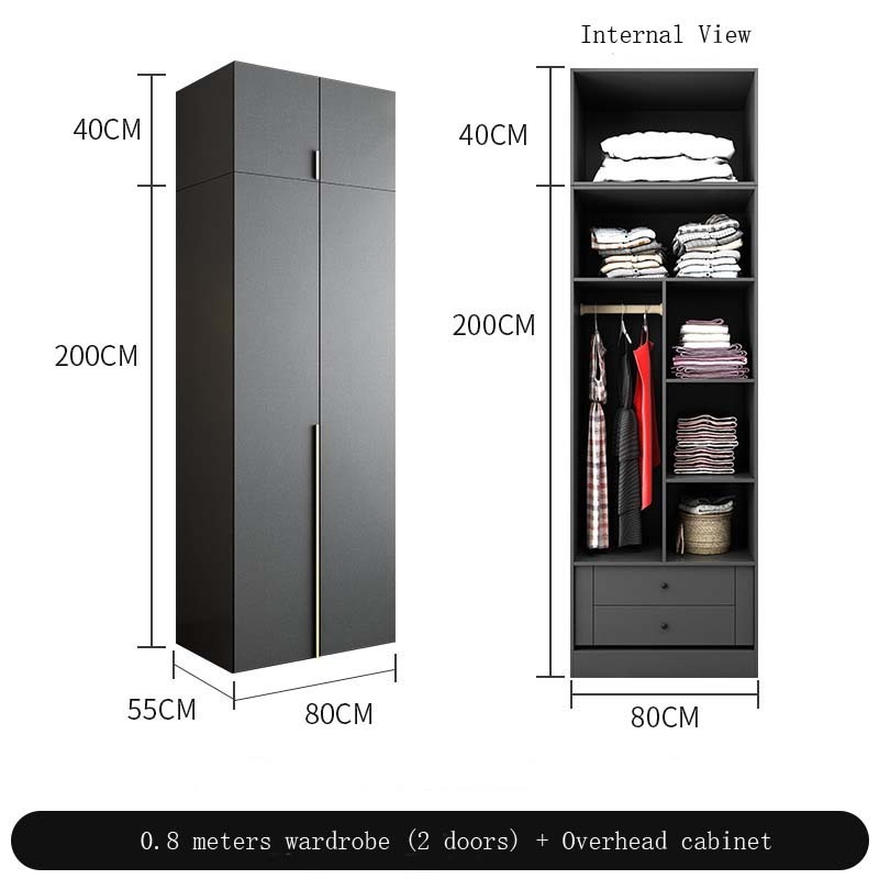 CBMmart minimalist style matt finish closet storage & organization cupboards for bedroom wardrobe closet