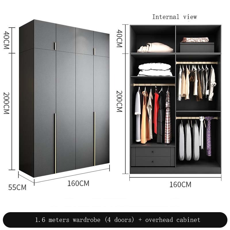 CBMmart minimalist style matt finish closet storage & organization cupboards for bedroom wardrobe closet