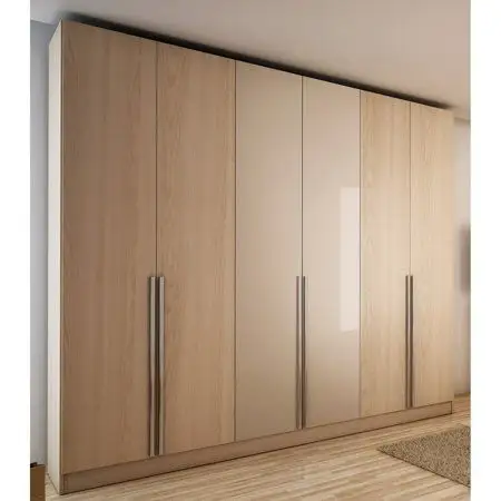 CBMmart Factory Wholesale Wooden Closet Custom Bedroom Wardrobe Cabinets with Cloth Rod Shelves