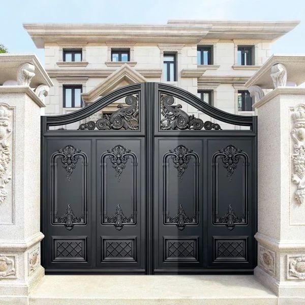 CBMmart Top Luxury Wrought Iron Gate/Villa, Manor, Castle Exterior Entrance Main Gate Design Custom