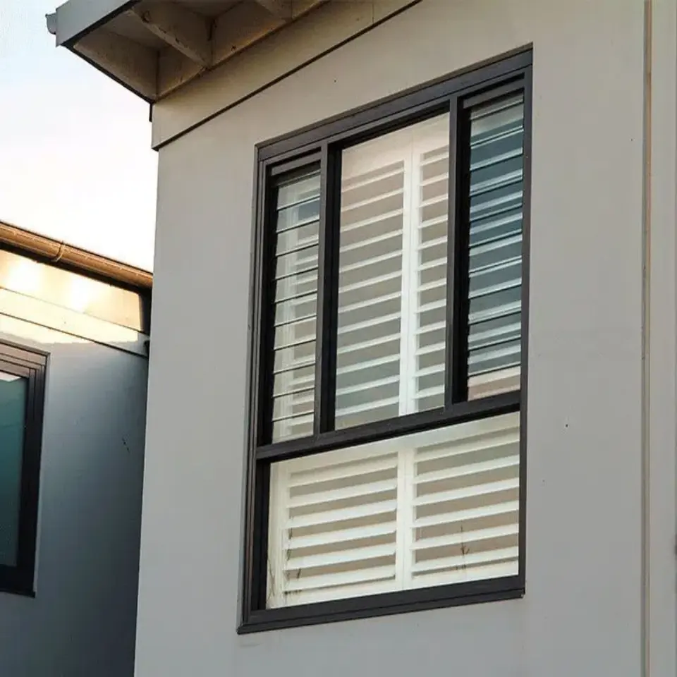 CBMmart AS2047 Australian American Standard Tempered Glass Blind Windows Aluminum Window Shutters for Office Building