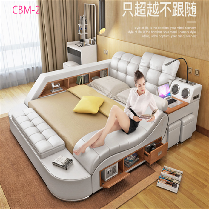 CBMmart All in One Bed Smart Ultimate Multifunctional massage Queen Body Massage Wall Bed