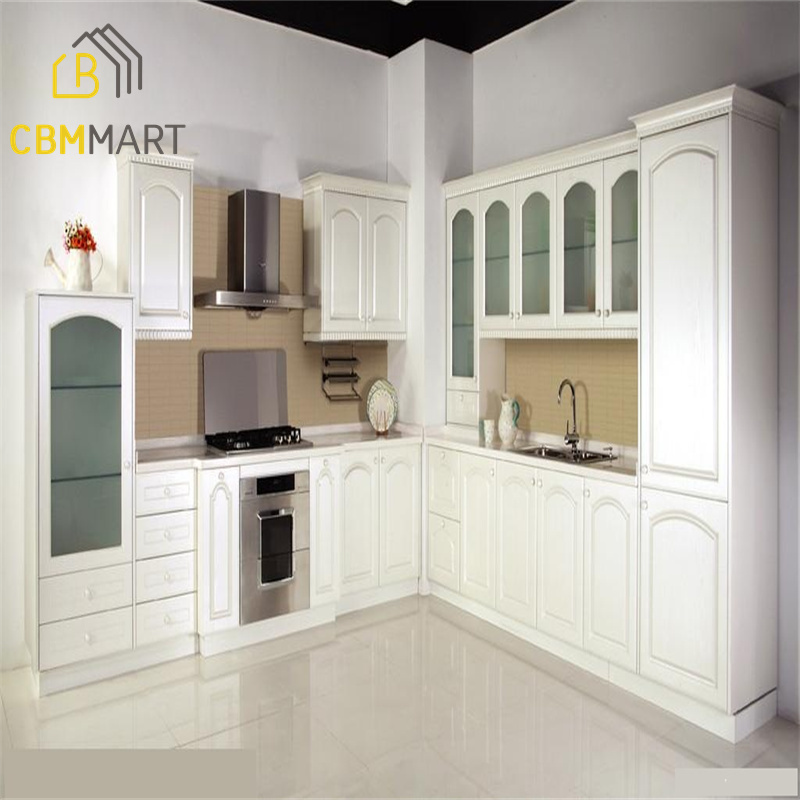 CBMmart China Top Quality Interior Kitchen Cupboards stainless steel sink Furniture Modern Kitchen Cabinet