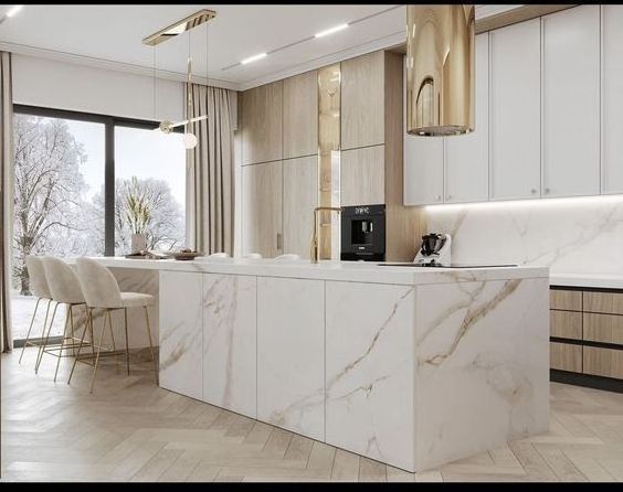 CBMmart factory Classic Ready Made Kitchen Cabinets Sets White High gloss Curved Shaped Lacquer Kitchen Cabinets