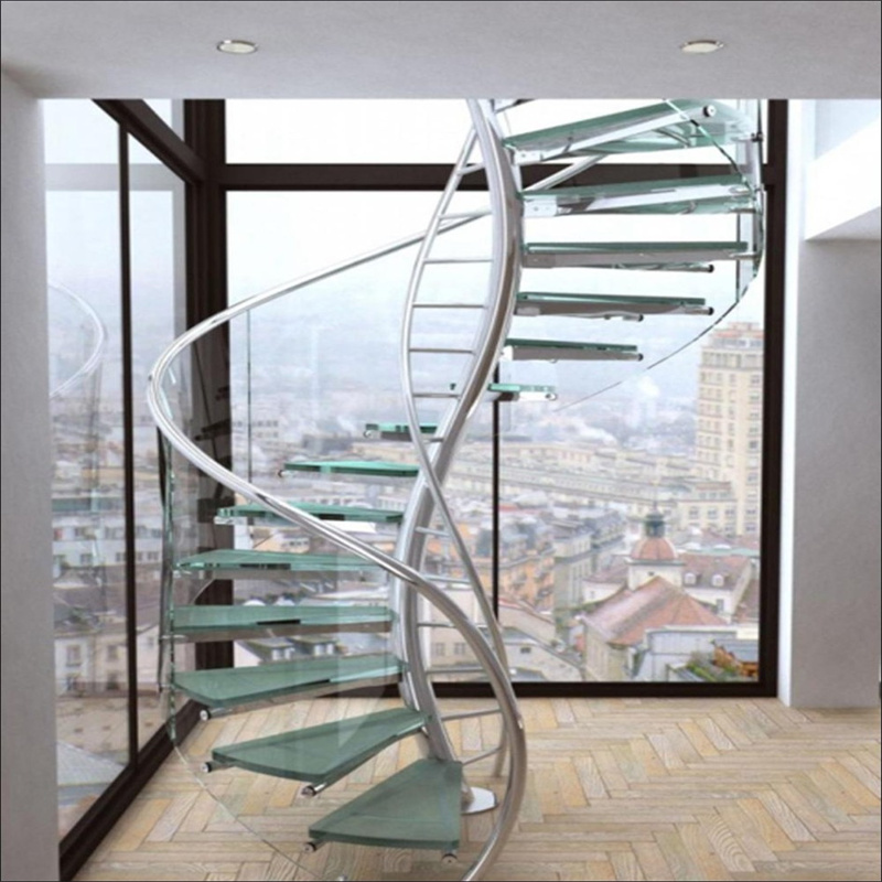 CBMmart Exterior Stairs 3D Model Design Factory Used Metal Spiral Staircase Floating Stair