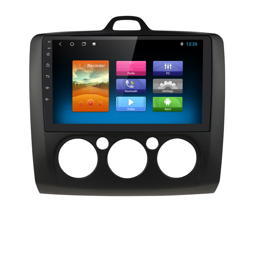 2din 9inch Ford Focus Android 10  Car Radio With Frame Multimedia Video Player Gps Navigation Of Exi Mt 2 3 Mk2 2005 2012