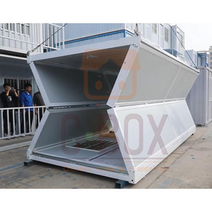 Cbox Easy To Install 20 Ft Foldable Refugee Houses Camps Temporary Shelter Site Office Prefab Folding Expandable Container House