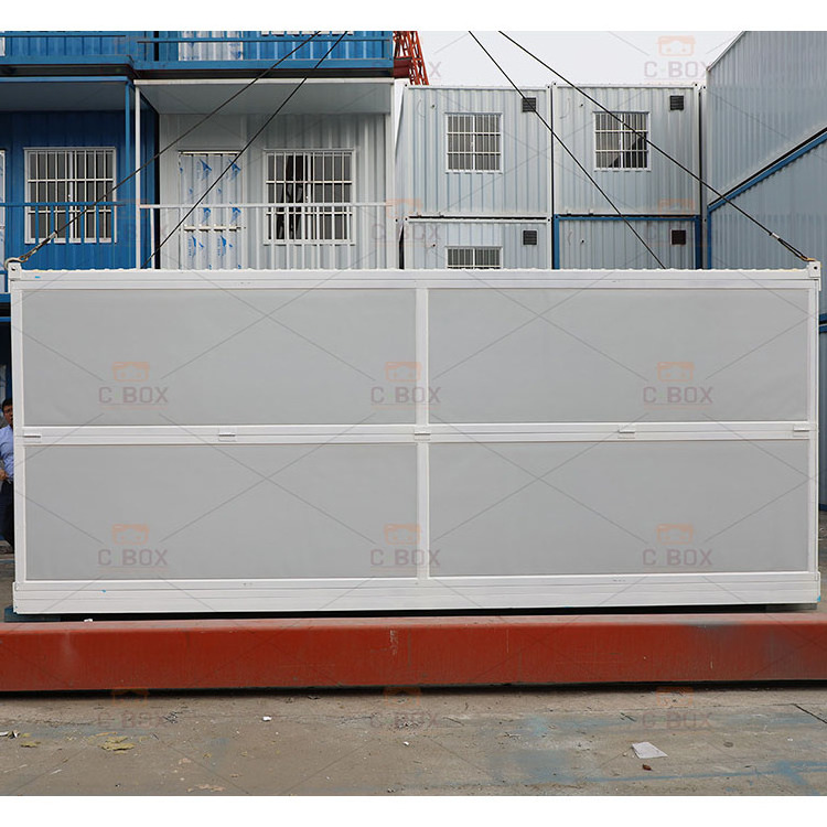 Cbox Easy To Install 20 Ft Foldable Refugee Houses Camps Temporary Shelter Site Office Prefab Folding Expandable Container House