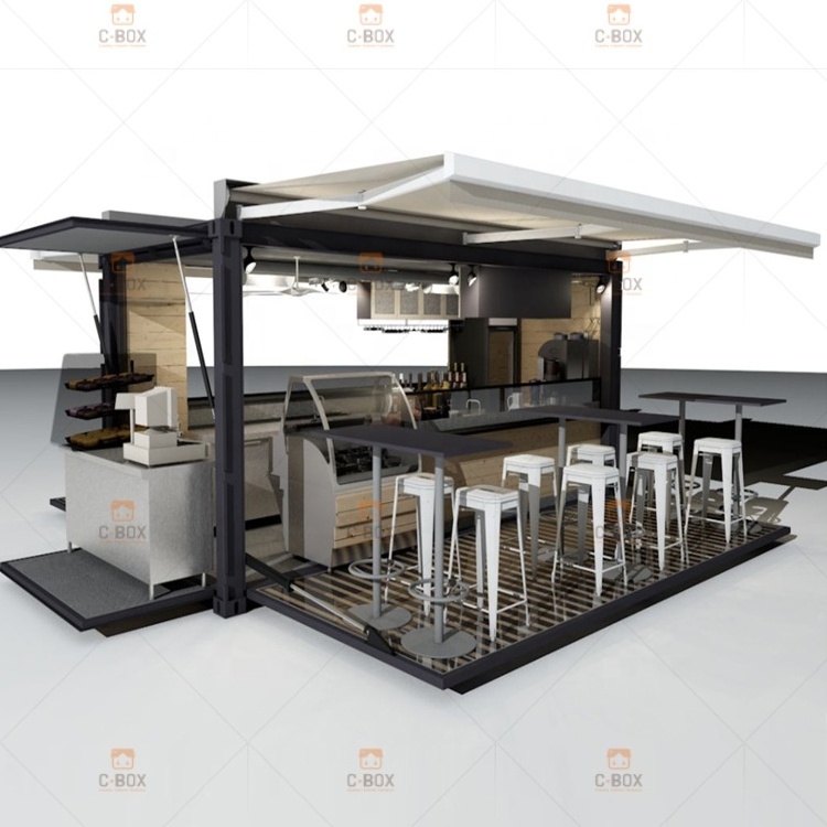 Container Coffee Shop Food Kiosk Pre Fab Container Coffee Shop Cheap Prefabricated Container House Price For Coffee Shop