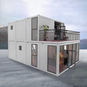 China luxury easy assemble 2 story 3 bedroom modular homes casas prefabricadas prefab houses container