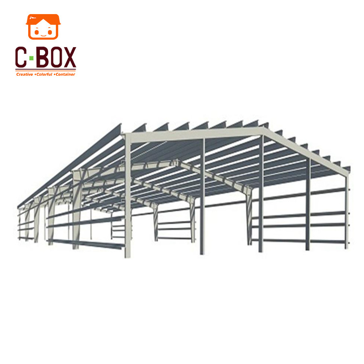 CBOX low cost factory prefab steel structures building workshop shed for industrial