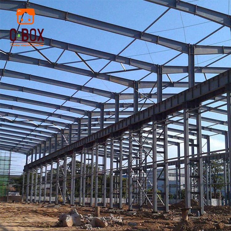 CBOX low cost factory prefab steel structures building workshop shed for industrial