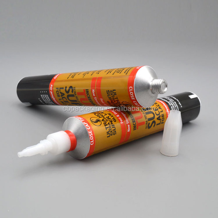 empty Squeeze 30ml aluminum tube for super lace glue