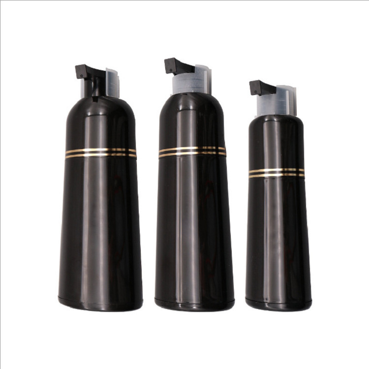 Empty squeeze 200ml 300ml 400ml  two in one hairdye black hair dye hair color Dual Chamber Bottle with Pump