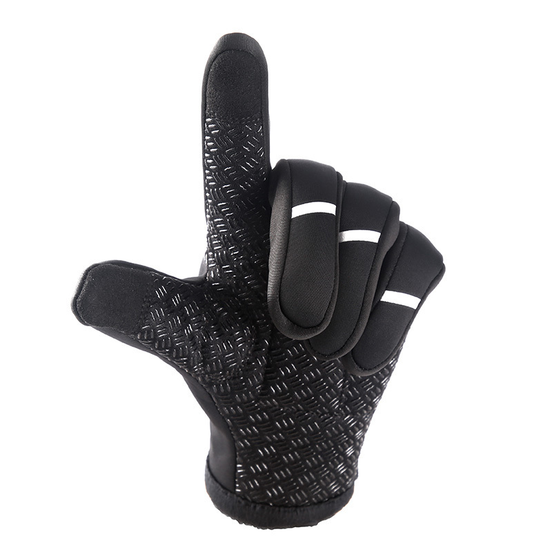 CBR ODM S175 Winter Ski Touch Screen Thermal Windproof Heated Full Finger Motorcycle bike gloves bicycle Cycling Mittens