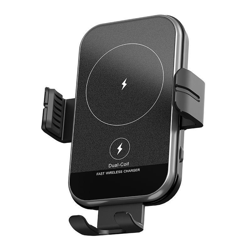 15W Dual Coil Fast Charging Wireless Charger Car Mount Holder for Samsung Z-Flip Series