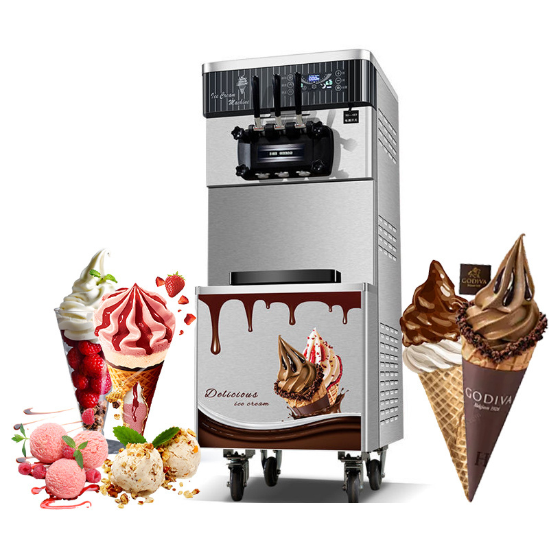 Wholesale customization soft ice cream machine liquid nitrogen ice cream machine