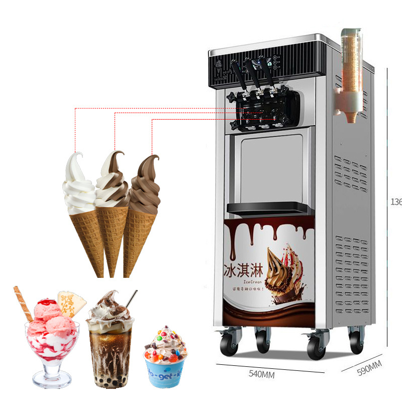 Private order ice cream maker machine for home spaghetti ice cream machine cream ice machine for Food Shop