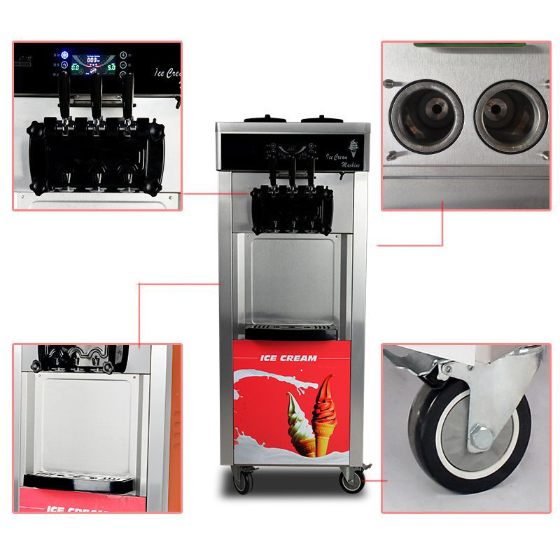 Most popularhi ice cream maker machine for home cones ice creme machine hard ice cream yogurt machine for Food Shop