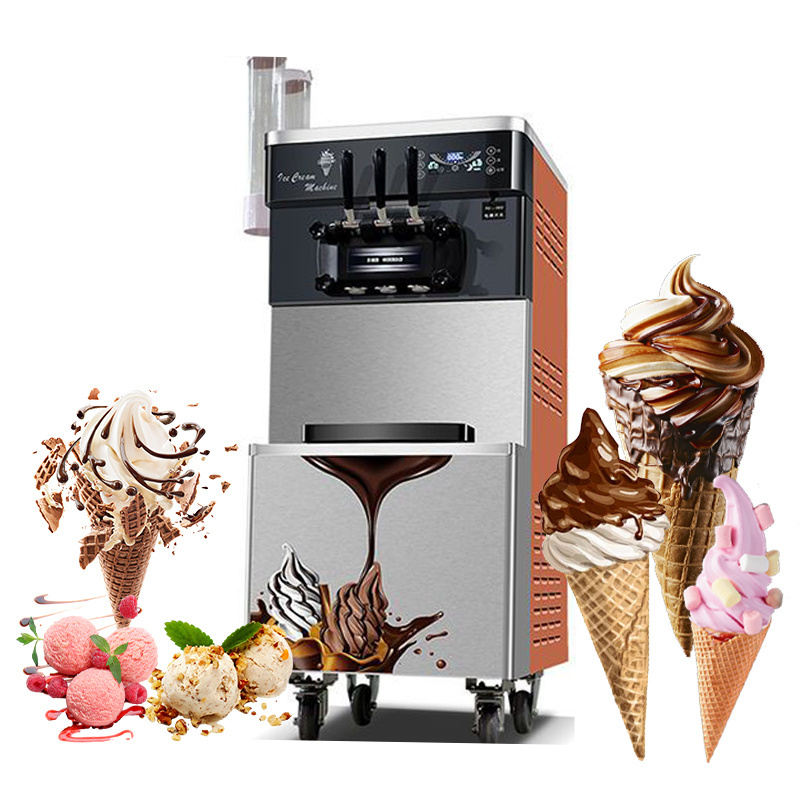 Wholesale customization soft ice cream machine liquid nitrogen ice cream machine