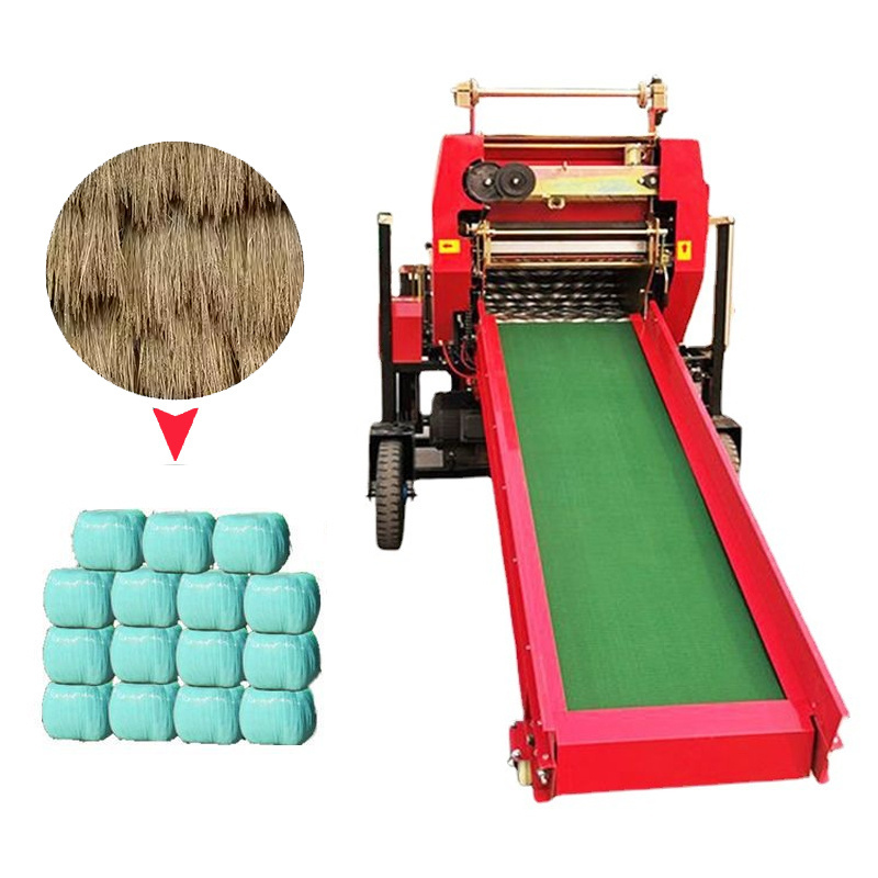 High capacity mini hay baler 30 kg hay baler machine manual mini self propeller square hay baler for farm