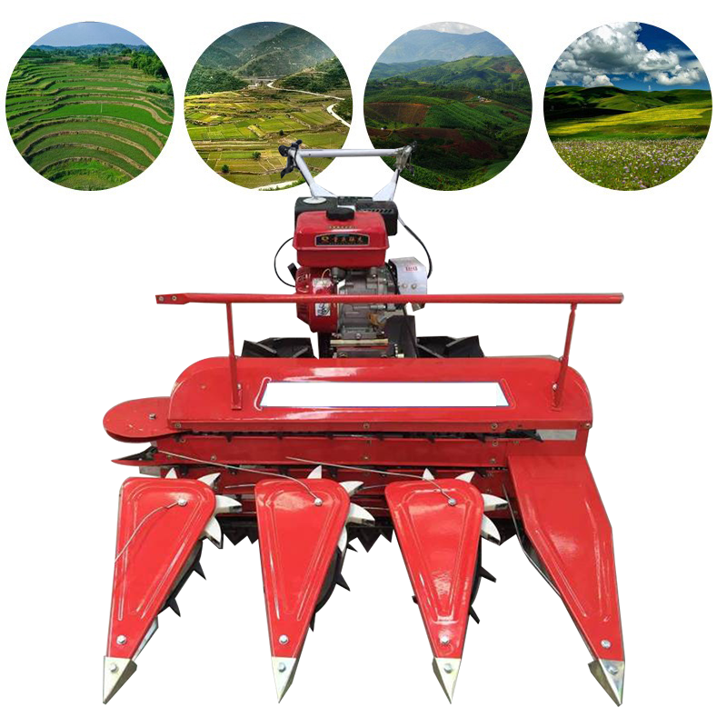 Hot selling mini sugarcane harvester half feed mini harvester mini combine oats harvester for farm