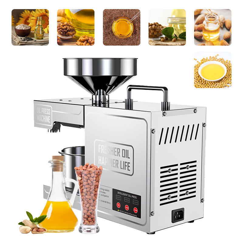 Home oil press machine cold pressing machine coconut oil production press oil extraction machine for home