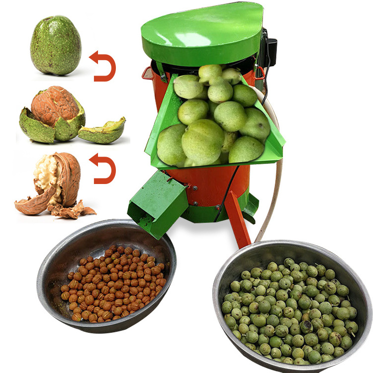 Professional Processing Hulling commercial walnut sheller hazelnut cracking green walnut peel machine high efficient sheller