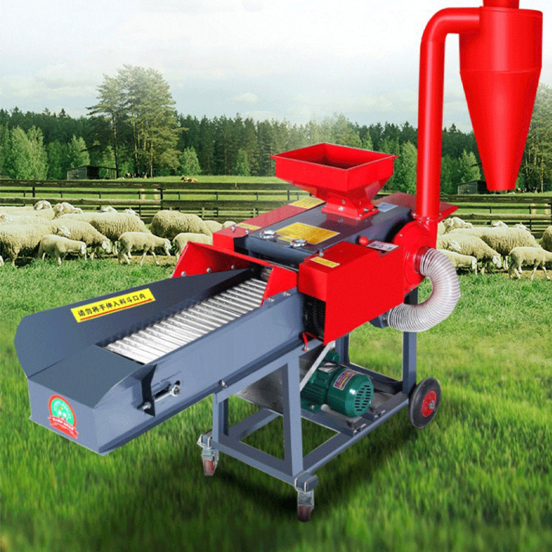 Top sale 3.8/8T hay forage chopper small chaff cutter machine with diesel engine grass chaff cutter machine animal feed