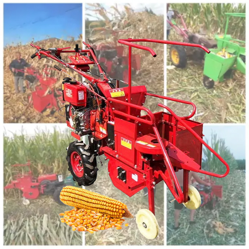 Hot Sale corn harvester cut head machine small combine harvester for corn 3 row corn combine harvester