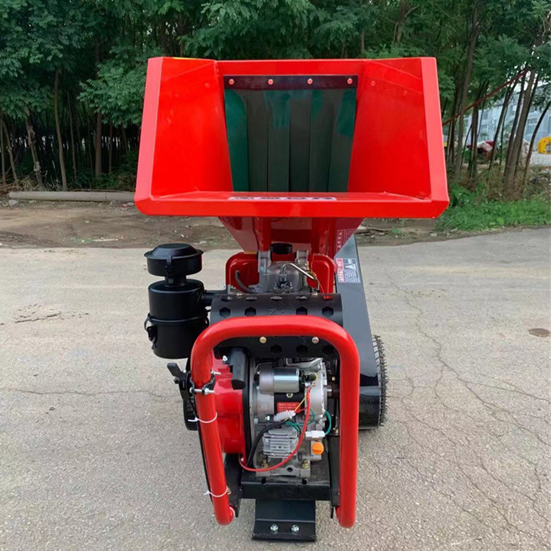 Forestry Machinery wood chipper tracked garden wood chipper wood chipper 5hp diesel garden wood chipper