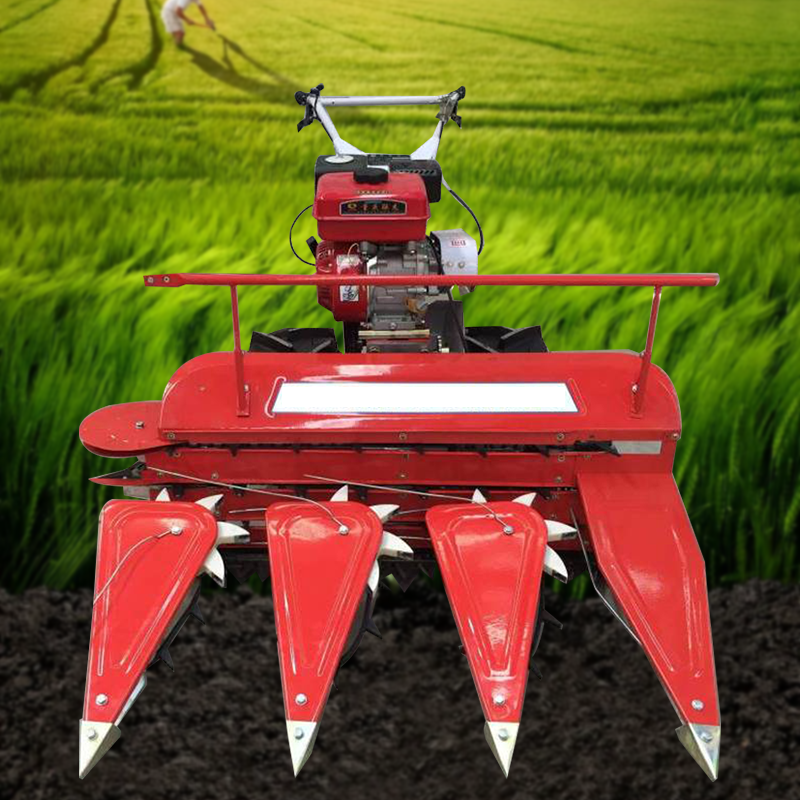 Hot selling mini sugarcane harvester half feed mini harvester mini combine oats harvester for farm