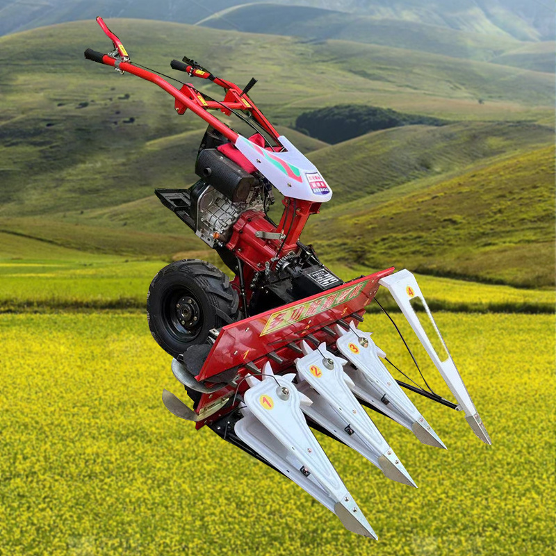 Hot selling small mini harvester and reaper binder mini corn harvester one row picker