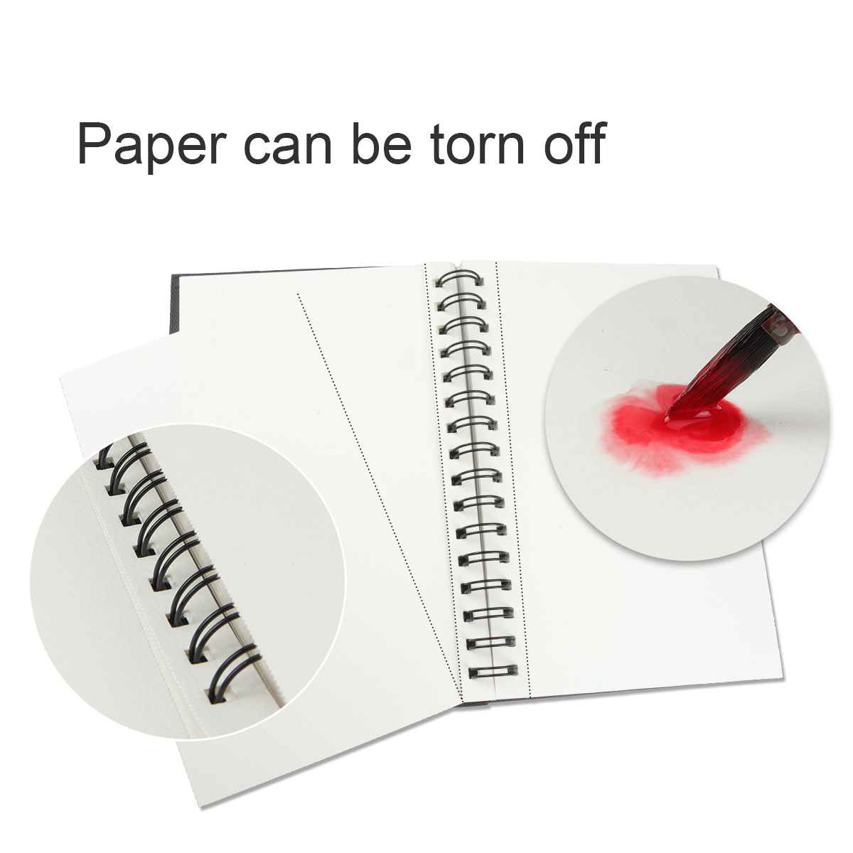 New Design Professional Spiral Bind 300gsm 20sheets Thick Acid-free Watercolor Paper Pad For Drawing