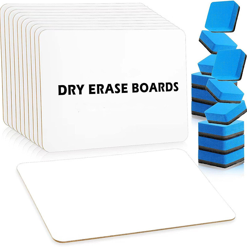 Bview Art Double Sided Small White Board Dry Erase Ruled Lap Boards Lined Whiteboard Kids Student Learning Whiteboard