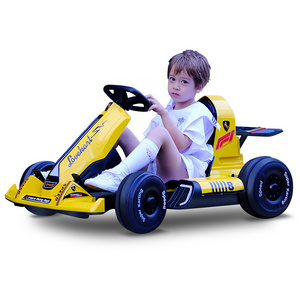 Ride-on cars for kids learning toys Cool go-kart car Spray electric 4WD RC 2.4G 12V 7A large battery Safe Early swing car 380W