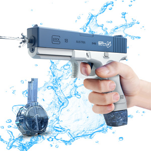 Water gun toy Glock pistol electric high pressure continuous shot large capacity water storage beach water game toy gun for  kid