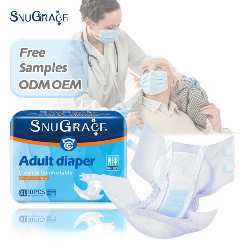 SNUGRACE OEM Free Sample Wholesale Elderly Diapers Women Incontinence Adult Diaper Pants Pull Up Baby Disposable Panties