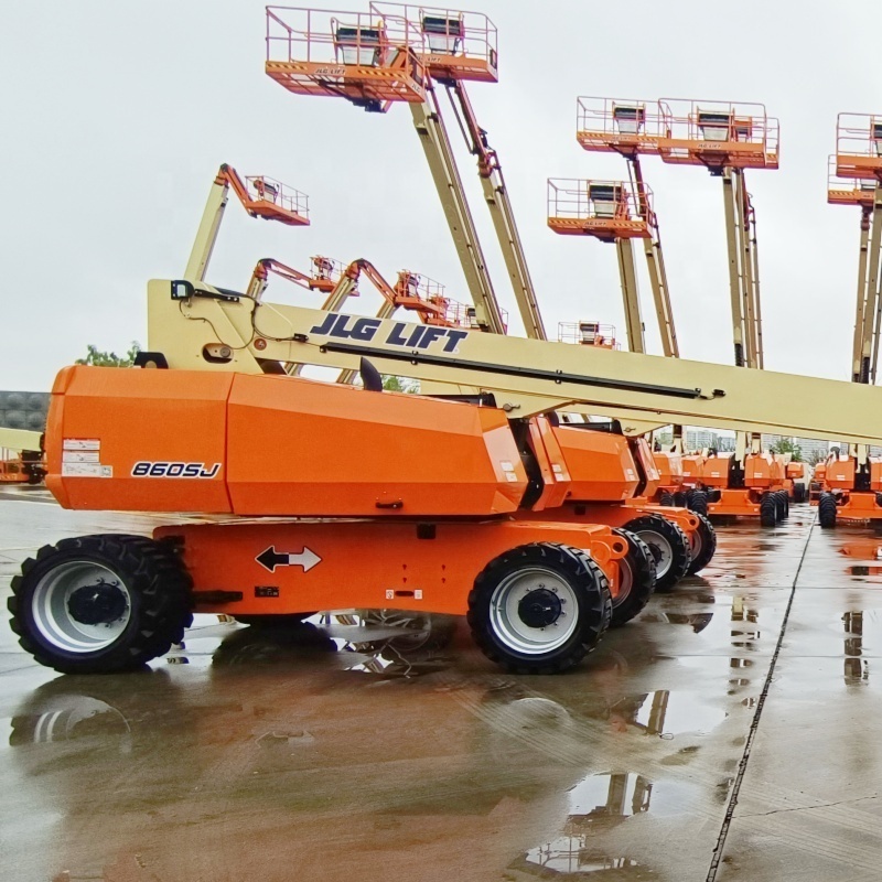 Wholesale Used Man lift  Aerial work Platform 26m Telescopic JLG model 860sj Boom Lift construction lifters