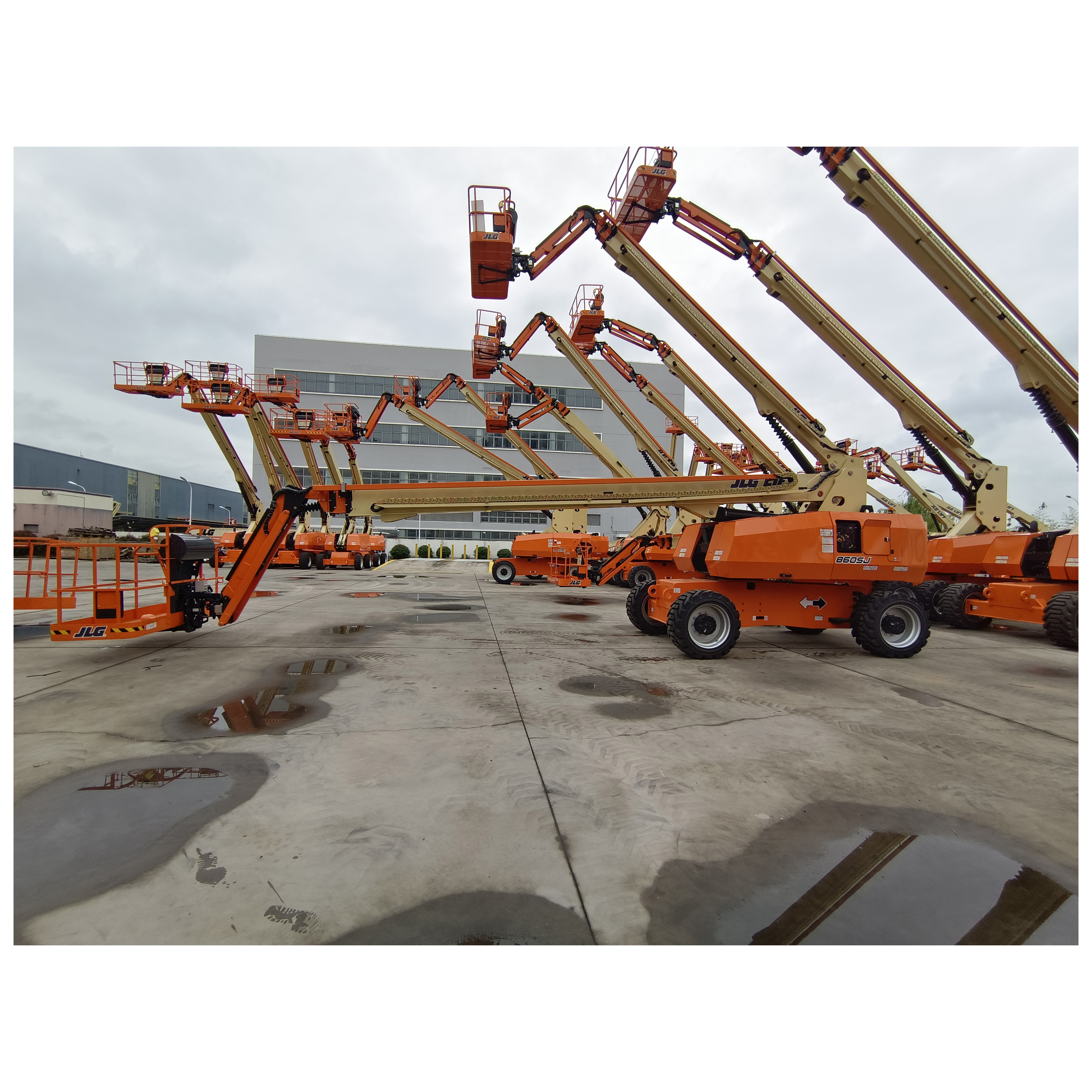 Wholesale Used Man lift  Aerial work Platform 26m Telescopic JLG model 860sj Boom Lift construction lifters