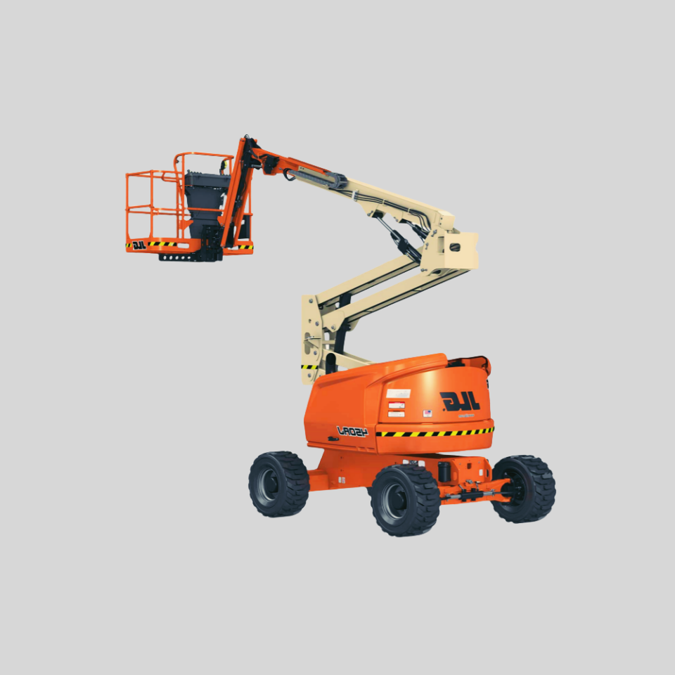 At a loss mini towable aticulated man lift JLG 340AJ/450AJ/520AJ articulated boom lifts for building construction trailer boom