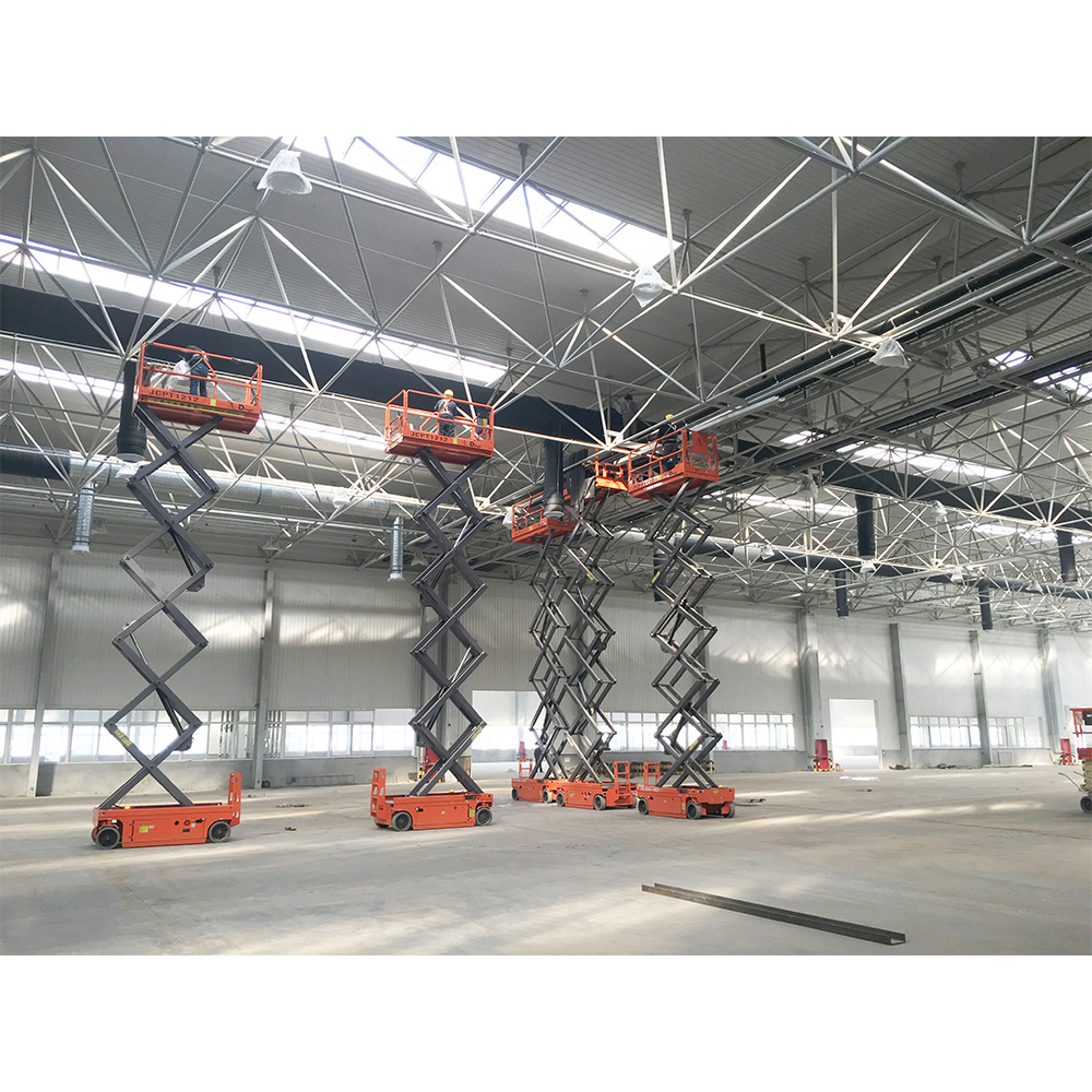 Collapse State Minimum Ground Clearance Used Electric Scissor Aerial Working Platform Lift