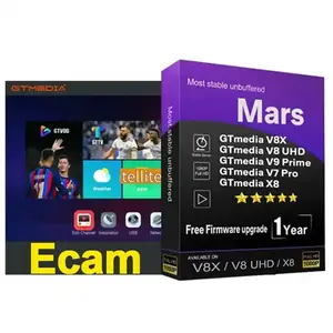 Global Ecam Mars Account 1 Year For GTMEDIA V8X V9 Prime V8 UHD V7S2X V7S5X DVB-S S2/S2X Stable Server Box ID Activation